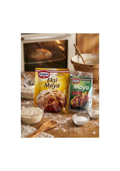 Ekşi Maya Karışımı 35g + Instant Kuru Maya 3'lü Paket - Ev Yapımı Ekmek Seti - 864038679