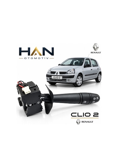 Genel Markalar Clio 2-ıı Symbol Far+sinyal Kumanda Kolu 1998-2008 7701053874  Yedek Parça