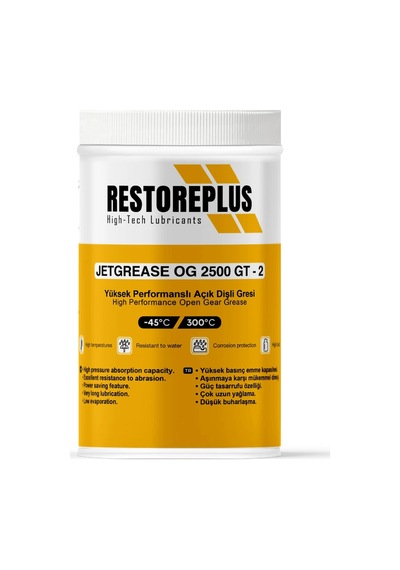 Restoreplus Jetgease Og 2500 Gt-2 Ağır Hizmet Tipi Yüksek Performanslı Açık Dişli Gesi 1 KG