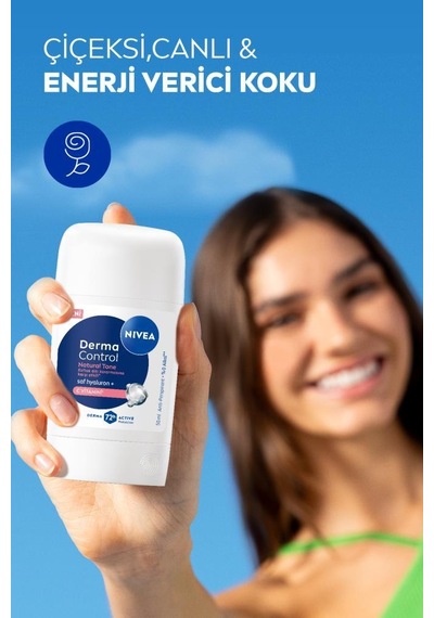Kadın Stick Deodorant Derma Control Natural Tone 50ml, Koltuk Altı Kararmasına Karşı, C Vitamini
