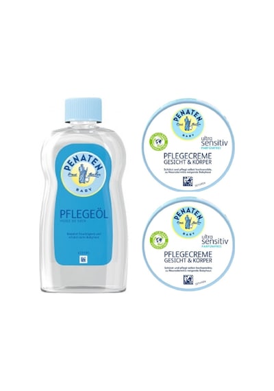 Penaten Baby Bebek Bakim Yağ 500ml + X2 Penaten Baby Ultra Hassas Cilt&vücut Bakim Kremi 100ml Set