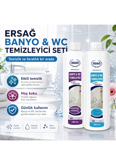 Banyo Wc Temizleyici Seti Bahar Kokulu 1000 Ml 2'li Diğer