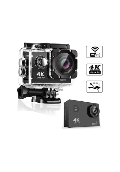 4k 30fps Full Hd Aksiyon Kamerası 1080p Su Geçirmez Wifi