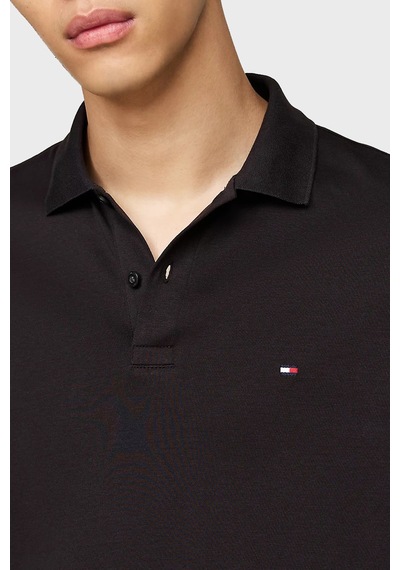 Tommy Hilfiger Erkek Polo Yaka Sweat Mw0mw37317 Bds Siyah Siyah