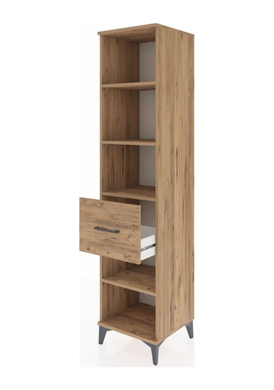 Hyperion Dolap 4 Raflı Tek Çekmeceli 44x44x195 Çam-çam Atlas Çam