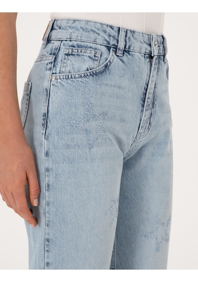 Pierre Cardin Kadın Açık Mavi Pantolon Jean 50308401-vr003 Açık Mavi