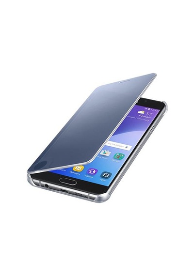 Galaxy A7 2016 A710f İle Uyumlu Clear View Cover Siyah Ef-za710cbegww Siyah