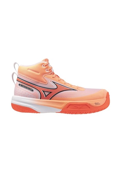 Mizuno Neo Jump Mıd Erkek Voleybol Ayakkabısı Beyaz / Turuncu Çok Renkli