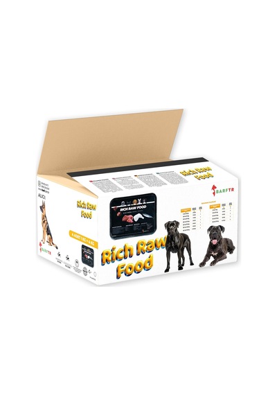Barftr Rıch Raw Food 4 KG Yetişkin Köpek Maması 4 x 1 KG