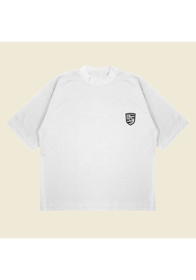 Startmore Gray Porsche 911 Baskılı Oversize Unisex Pamuklu Nefes Alan Kalın Kumaşlı Beyaz