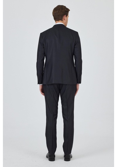 İmza Düz Filafil Mono Yaka Tam Astar Yelekli 6 Drop Slim Fit Takım Elbise 1001250171 Koyu Antrasit İmza Düz Filafil Mono Yaka Tam Astar Yelekli 6 Drop Slim Fit Takım Elbise 1001250171 Koyu Antrasit