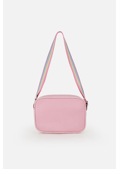İcone Bag Denim Nakışlı Kız Çocuk Omuz Çantası, Denim İşlemeli Kız Çocuk Çantası, Kot Çocuk Çanta Pembe