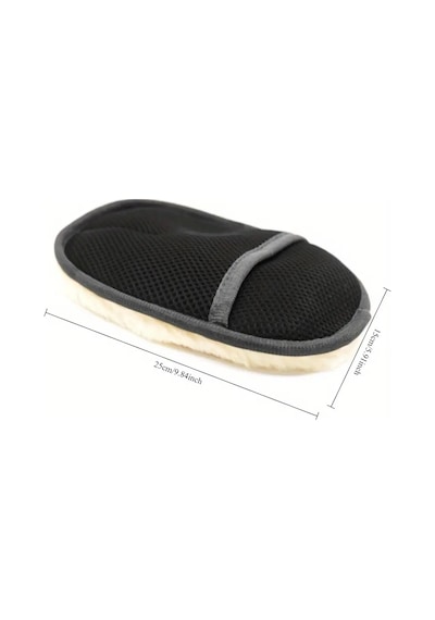 Veraura Lifestyle Mikrofiber Yün Araba Yıkama Eldiveni - Çizmez Ve Yüksek Emici Sarı
