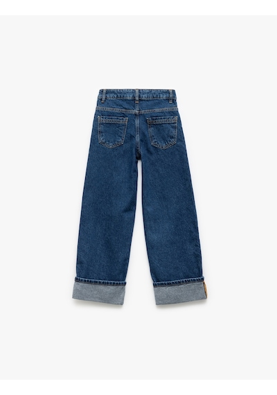 Koton Trousers Dark Indıgo 5skg40117ad Koyu İndigo