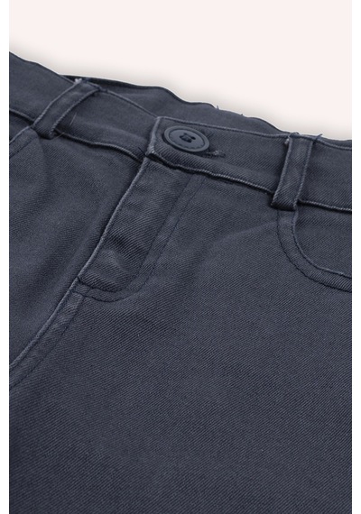 Panço Erkek Çocuk Lacivert Düğmeli Pantolon
