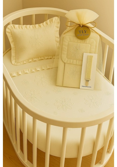 Bebek Nevresim Takımı - 100 x 150 Ekru