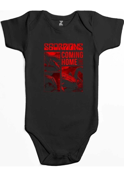 Zepplin Giyim Scorpions Coming Home Pembe Bebek Body Zıbın