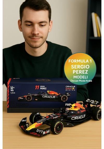Bburago 1:24 Formula 1 Red Bull Rb19 Sergio Perez Die-cast Model Araba
