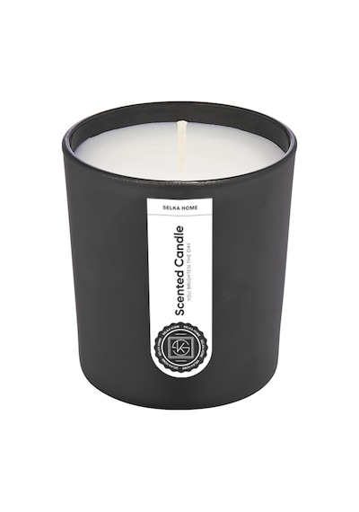 Selka Home - Bliss Cam Tasarım Kokulu Candle Mum Siyah