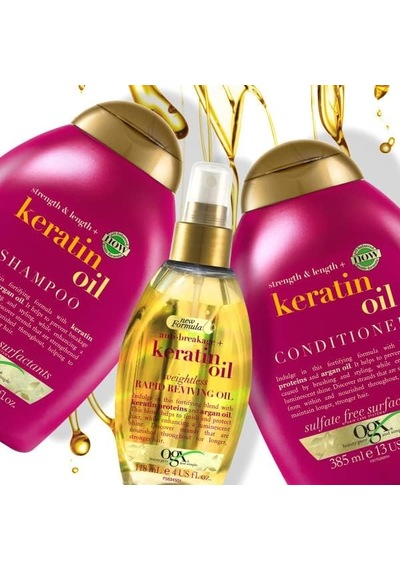 Kırılma Karşıtı Keratin Oil Saç Bakım Kremi 385ml