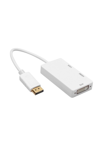 5056 Displayport To Hdmi Vga Dvi Çevirici Dönüştürücü Adaptor