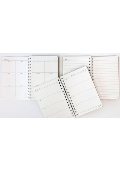 Morning Glory 5000 Planlayıcı Defter 12,4x18,5 Cm Beyaz 12340-88554