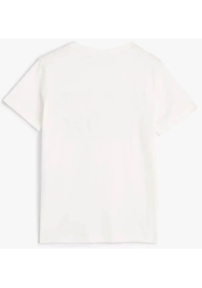 Koton Erkek Çocuk T-shirt Ekru 4skb10041tk 24yy59000113 Y5915 Ekru