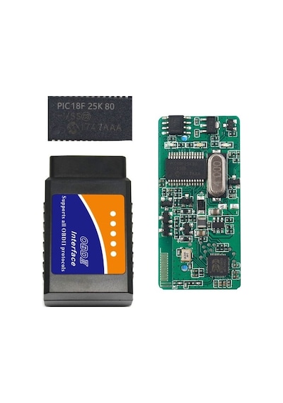 Obd2 Arıza Tespit Cihazı Elm327 Pic18f25k80 Entegre Bluetooth 1.5