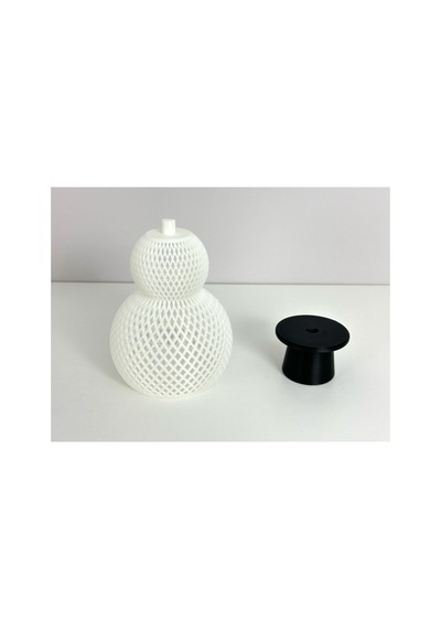 Kardan Adam Mumluk Yılbaşı Temalı 3d Dekoratif Mumluk Beyaz