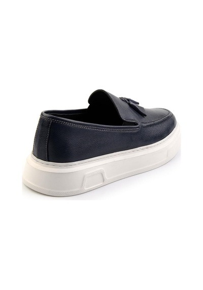 Bambi Lacivert Leather Erkek Loafer Ayakkabı E01080107603 Lacivert
