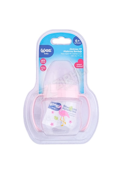 3 Adet Wee Baby Akıtmaz Kulplu Pp Alıştırma Bardak 125 Ml