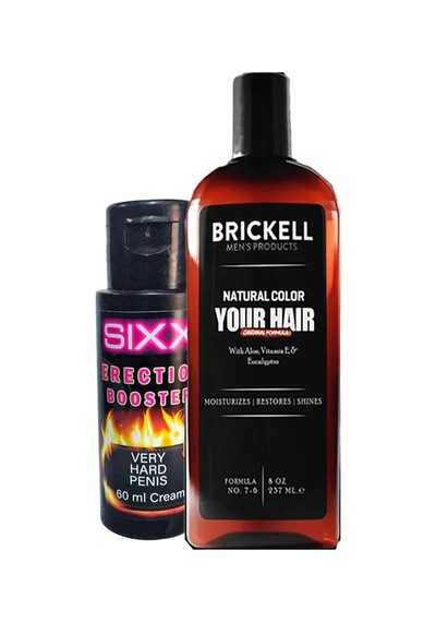 Brickell Şampuan Saçsakal Erkek Beyazıık Anti.white 237ml Ayrıca + Sıxx Erkeğe Özel Sertlikkremi 60 Ml - 100