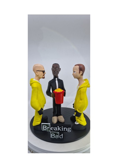 Breaking Bad Özel Tablalı 3 Lü Figür Set 20 Cm Walter White Jesse Pinkman Gustavo Fring