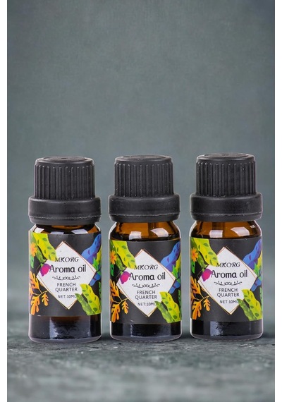Mukko Home 3'lü Esansiyel Uçucu Yağ 3x10ml Frenc Quarter Buhurdanlık Yağı Set, Difüzör, Oda Kokusu Diğer