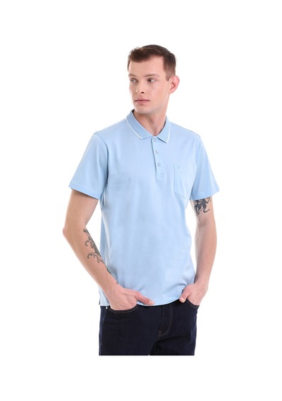 Hatemoğlu Mavi Regular Fit Cepli Polo Yaka Merserize Pamuk T-Shirt 3536102 Mavi Hatemoğlu Mavi Regular Fit Cepli Polo Yaka Merserize Pamuk T-Shirt 3536102 Mavi