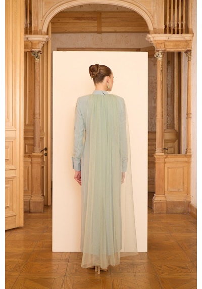 Senna Vanessa Dress Mint Yeşil