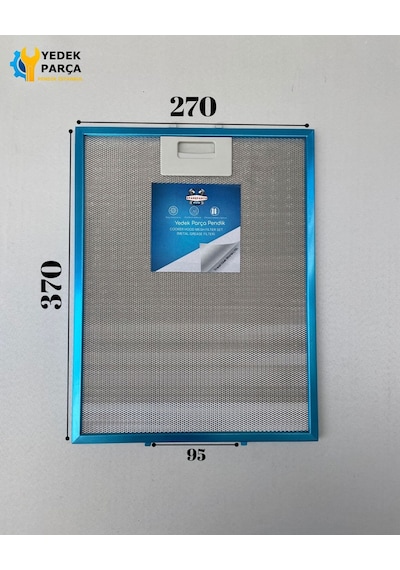 Teka Uyumlu: Tdj60 270x370 Mm Aspiratör & Davlumbaz Tel Yağ Filtresi Model: 81460065 27x37 Cm
