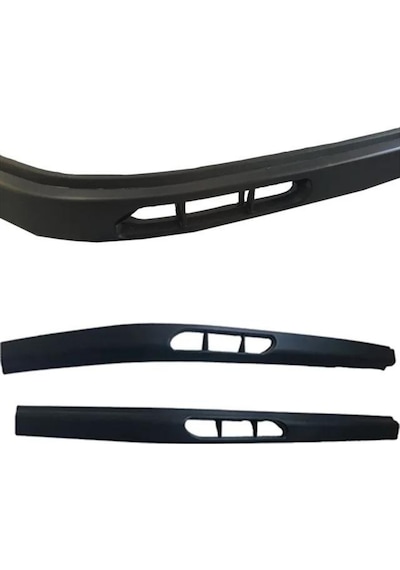 Toyota Corolla 1987-1992 Fındık Kasa Uyumlu Üniversal Laguna Lip Esnek Ön Lip 2 Parça Tampon Altı Dil Karlık Ön Ek 00 Şüscaroto Aksesuar