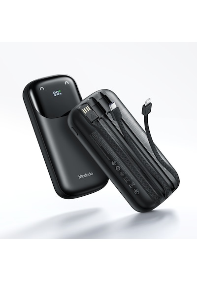 Mcdodo Mc-8530 20000mah 22.5w Pd Qc Hızlı Şarj Dijital Göstergeli Çoklu Kablolu Powerbank Siyah Mcdodo Mc-8530 20000mah 22.5w Pd Qc Hızlı Şarj Dijital Göstergeli Çoklu Kablolu Powerbank Siyah