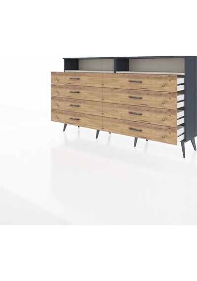 Arges Konsol 2 Raflı 8 Çekmeceli 176x30x99 Antrasit-aytaşı/çam Aytası/atlas Çam - Antrasıt Arges Konsol 2 Raflı 8 Çekmeceli 176x30x99 Antrasit-aytaşı/çam Aytası/atlas Çam - Antrasıt