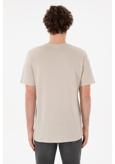 U.S. Polo Assn. Erkek Regular Fit Bisiklet Yaka Taş Basic Tişört 50305985-VR049