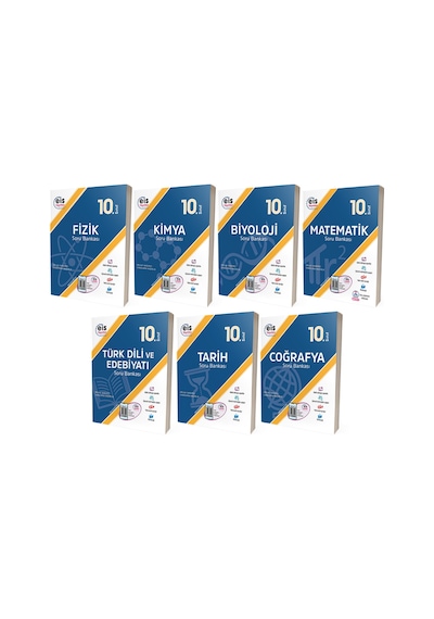 10. Sınıf Tüm Dersler Soru Bankası Seti Tam 7 Kitap Eis Yayınları