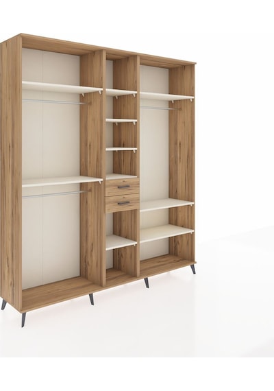 Hyperion Dolap 10 Raflı 2 Çekmeceli 3 Askılı 220x44x243 Çam-aytaşı/çam Çok Renkli Hyperion Dolap 10 Raflı 2 Çekmeceli 3 Askılı 220x44x243 Çam-aytaşı/çam Çok Renkli