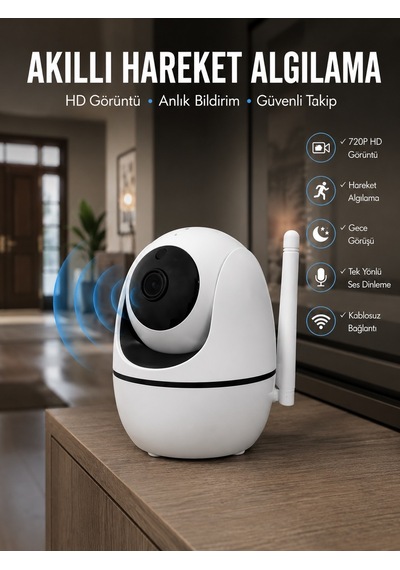 Anlık Bildirimli Hareket Sensörlü Full Hd Kamera Yeni Nesil 61936509