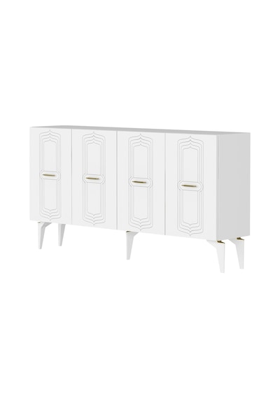 Ka1545bg Rıva Konsol Beyaz-gold 150cm Beyaz - Altın