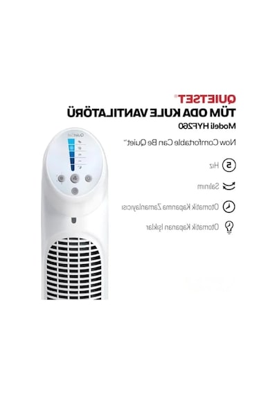 Salınımlı Kule Vantilatör - 5 Hız Ayarı, Zamanlayıcı Fonksiyonu 0.5 Mm