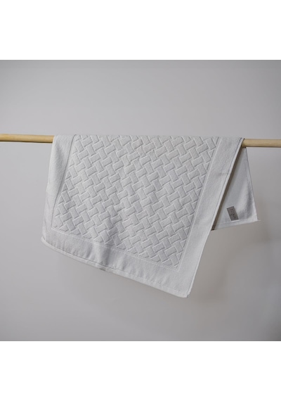 Pamuklu 50x70 Jakarlı Banyo Papası Beyaz
