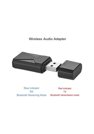 Usb Bt 5.0 Handsfree Kablosuz Verici Alıcı Stereo Ses Adaptörü Da