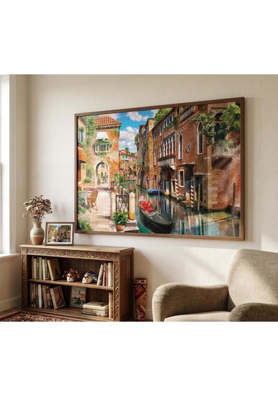 Venedik Ve Güne Merhaba İkili Set - 1000 + 500 Parça İkili Puzzle Seti