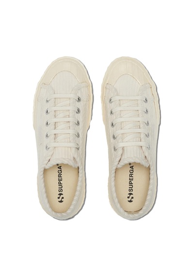 Superga Superga 2630 Stripe Corduroy Unisex Bej Günlük Ayakkabı 31163 Krem